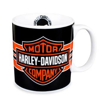 Caneca de Porcelana 320 ml decoração faixa-Harley Davidson