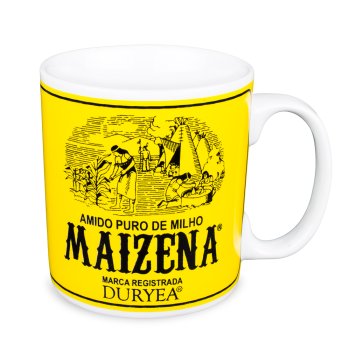 Caneca de Porcelana 320 ml decoração faixa-Maisena