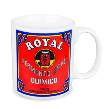 Caneca de Porcelana 320 ml decoração faixa-Royal