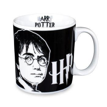 Caneca de Porcelana 320 ml decoração faixa- Harry Potter 68