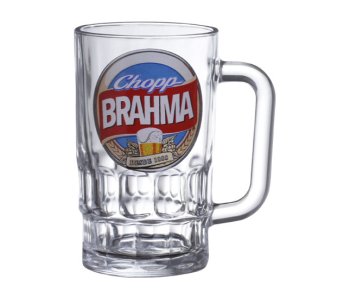 Caneca Chopp de Vidro Lotus 350 ml