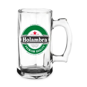 Caneca Chopp de Vidro Barroco 400 ml