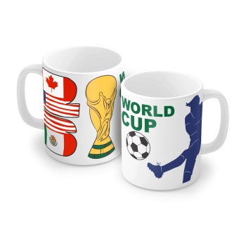 Caneca Porcelana 320 ml - Copa do Mundo 9070